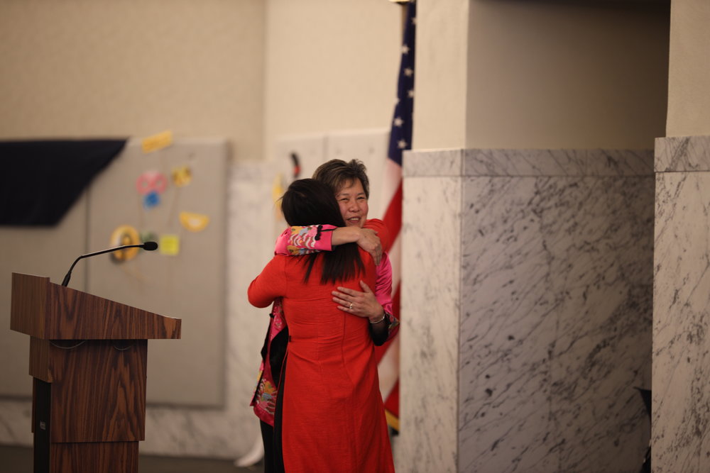 WIN 1st Anniversary Celebration Rep Thai Lorraine hug.JPG